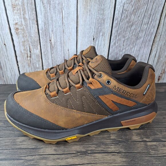 Merrell Zion Wp Low Hiking Shoe Men\'s Sz 9 M Toffee Caramel (NWOB) main image 9
